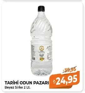 Tarihi Odun Pazari Beyaz Sirke 2 Lt.