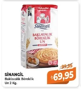 Sinangil Baklavalık Böreklik Un 2 Kg.
