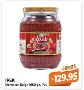 İpek Domates Salça 1650 Gr. Pet
