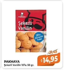 Pakmaya Şekerli Vanilin 10'Lu 50 Gr.