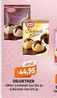Dr. Oetker Çikolatalı Sos 123 Gr.