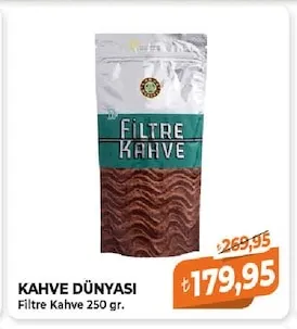 Kahve Dünyasi Filtre Kahve 250 Gr