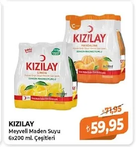 Kızılay Meyveli Maden Suyu 6X200 Ml. Çeşitleri