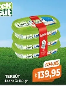 Teksüt Labne 3X180 Gr.