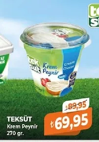 Teksüt Krem Peynir 270 Gr.