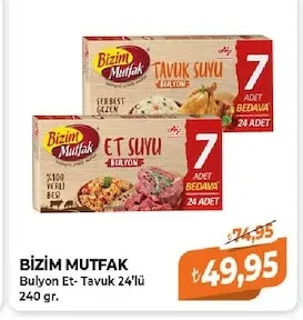 Bizim Mutfak Bulyon Et- Tavuk 24'Lü 240 Gr