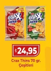 Crax Thins 70 Gr Çeşitleri
