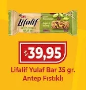 Lifalif Yulaf Bar 35 Gr. Antep Fıstıklı