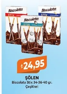 Şölen Biscolata Stix 34-36-40 Gr. Çeşitleri