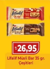 Lifalif Müsli Bar 35 Gr. Çeşitleri