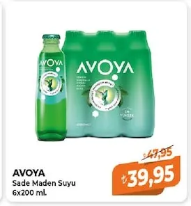 Avoya Sade Maden Suyu 6X200 Ml