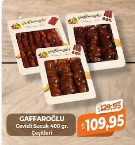 Gaffaroğlu Cevizli Sucuk 400 Gr.