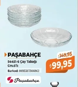 Paşabahçe 54451-6 Çay Tabağı Grv.6'Lı