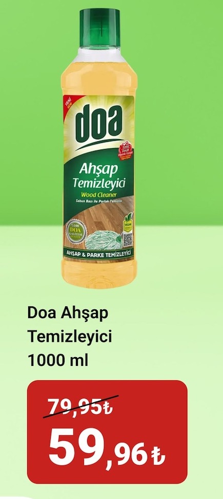 Doa Ahşap Temizleyici 1000 Ml