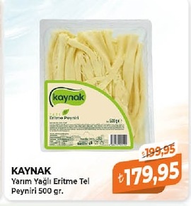 Kaynak Yarım Yağlı Eritme Tel Peyniri 500 Gr.