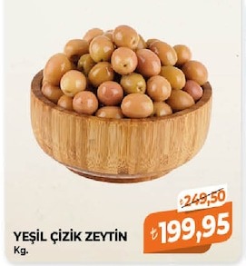 Yeşil Çizik Zeytin Kg.