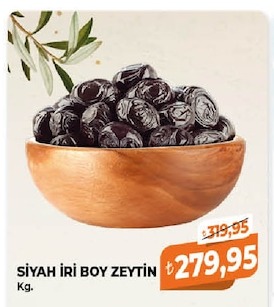 Siyah İri Boy Zeytin Kg.