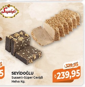Seyidoğlu Susamlı Süper Cevizli Helva Kg.
