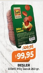 Beşler Dilimli Piliç Sucuk 260 Gr