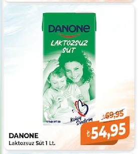 Danone Laktozsuz Süt 1 Lt.