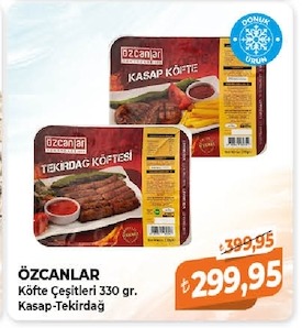 Özcanlar Köfte Çeşitleri 330 Gr. Kasap-Tekirdağ