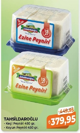 Tahsildaroğlu Ezine Peyniri 450 Gr.