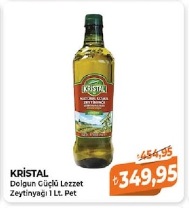 Kristal Dolgun Güçlü Lezzet Zeytinyaği 1 Lt. Pet