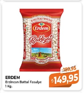 Erdem Erzincan Battal Fasulye 1 Kg.