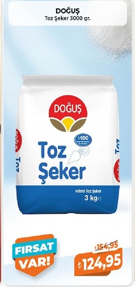 Doğuş Toz Şeker 3000 Gr.