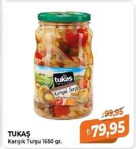 Tukaş Karışık Turşu 1650 Gr.