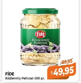 Fide Közlenmiş Patlıcan 650 Gr.