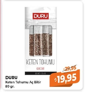 Duru Keten Tohumu Aç Bitir 80 Gr.