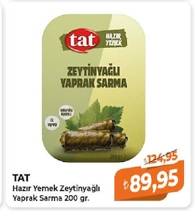 Tat Hazır Yemek Zeytinyağlı Yaprak Sarma 200 Gr.