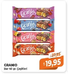 Granio Bar 40 Gr. Çeşitleri