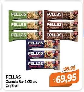 Fellas Granola Bar 3X23 Gr.