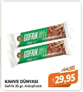 Kahve Dünyasi Gofrik 33 Gr. Antepfıstık