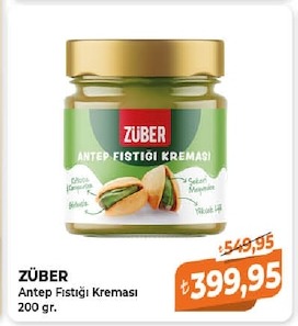 Züber Antep Fıstığı Kreması 200 Gr.
