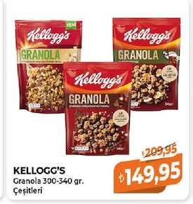 Kellogg'S Granola 300-340 Gr. Çeşitleri