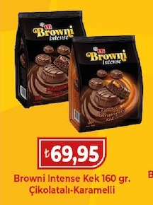 Browni Intense Kek 160 Gr. Çikolatalı-Karamelli