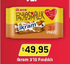 Ülker Paylaşmalık İkram 3'Lü Fındıklı