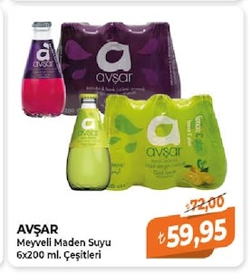Avşar Meyveli Maden Suyu 6X200 Ml. Çeşitleri