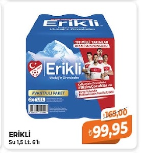 Erikli Su 1.5 Lt. 6'Lı