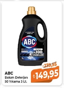 Abc Bakım Deterjan 50 Yıkama 3 Lt.