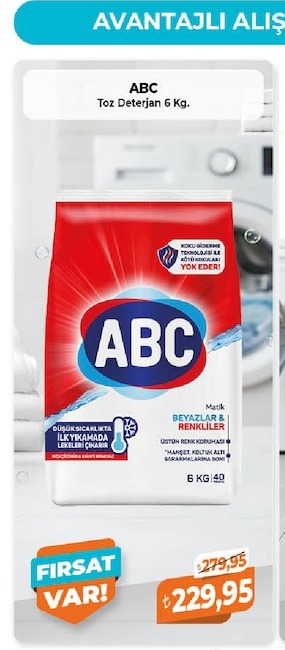 Abc Toz Deterjan 6 Kg.