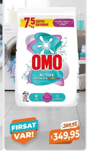Omo Active Beyazlar & Renkliler 7.5 Kg