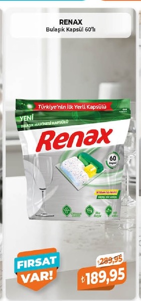 Renax Bulaşık Kapsül 60'Lı