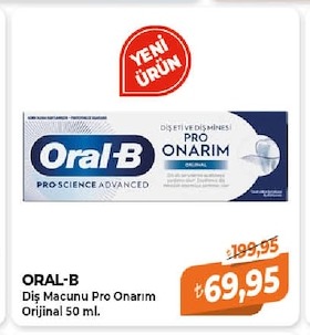 Oral-B Diş Macunu Pro Onarım Orijinal 50 Ml.