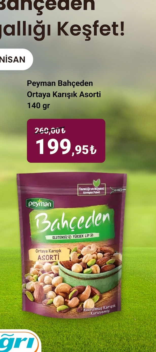 Peyman Bahçeden Karışık Assorti 140 Gr