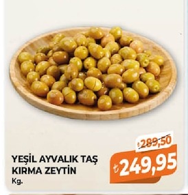 Yeşil Ayvalık Taş Kırma Zeytin Kg.