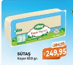 Sütaş Kaşar 600 Gr.